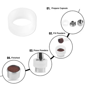 8pcs Plastic Stencil Decoration Cupcake Template Mold Lifelike Cappuccino Latte Stencil For Caffitaly Nespresso Illy Tools