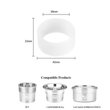 Load image into Gallery viewer, 8pcs Plastic Stencil Decoration Cupcake Template Mold Lifelike Cappuccino Latte Stencil For Caffitaly Nespresso Illy Tools
