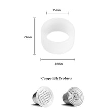 Load image into Gallery viewer, 8pcs Plastic Stencil Decoration Cupcake Template Mold Lifelike Cappuccino Latte Stencil For Caffitaly Nespresso Illy Tools
