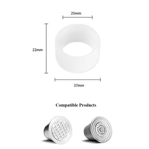 8pcs Plastic Stencil Decoration Cupcake Template Mold Lifelike Cappuccino Latte Stencil For Caffitaly Nespresso Illy Tools