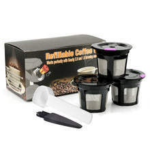 Load image into Gallery viewer, Update 6pcs/Set Refillable Keurig Coffee Capsule K-cup Filter for 2.0 &amp; 1.0 Brewers Kcup Reusable for Keurig machine K-Carafe

