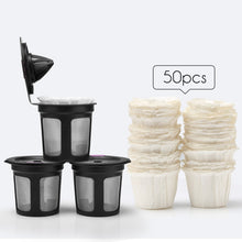 Load image into Gallery viewer, Update 6pcs/Set Refillable Keurig Coffee Capsule K-cup Filter for 2.0 &amp; 1.0 Brewers Kcup Reusable for Keurig machine K-Carafe
