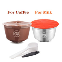 Load image into Gallery viewer, Reusable Coffee &amp; Milk Foam Filters For Nescafe Dolce Gusto Refillable Coffee Capsule Pod Stainless Steel Plastic Coffee Filters
