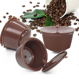 Refillable Dolce Gusto Reusable Capsules Coffee Capsules Plastic Compatible with Nescafe Genio, Piccolo, Esperta