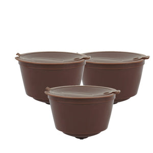Refillable Dolce Gusto Reusable Capsules Coffee Capsules Plastic Compatible with Nescafe Genio, Piccolo, Esperta