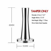 Load image into Gallery viewer, Reusable Coffee Capsule Dolci Gusto Stainless Steel Coffee &amp; Milk Filter For Nescafe Dolce Gusto Capsula with Plastic Lid Tamper
