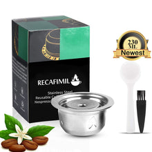 Load image into Gallery viewer, ICafilas Stianless Steel Reusable 230/70ML For Nespresso Vertuo Coffee Capsule Filter Espresso Vertuoline
