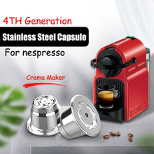 Load image into Gallery viewer, iCafilas New Upgraded Reusable Coffee Capsule For Nespresso Stainless Steel Coffee Filters Espresso Coffee Crema Maker

