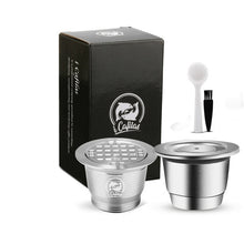 Load image into Gallery viewer, ICafilas For Nespresso Refillable Capsule Reusable Coffee Filter Dripper Steel Cafeteira Capsulas De Cafe Recargables
