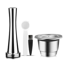 Load image into Gallery viewer, iCafilas New Upgraded Reusable Coffee Capsule For Nespresso Stainless Steel Coffee Filters Espresso Coffee Crema Maker

