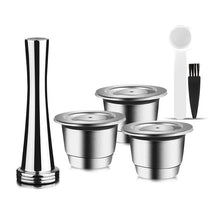 Load image into Gallery viewer, iCafilas New Upgraded Reusable Coffee Capsule For Nespresso Stainless Steel Coffee Filters Espresso Coffee Crema Maker
