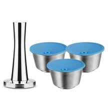 Load image into Gallery viewer, STAINLESS STEEL Metal Reusable Dolce Gusto Coffee Capsule Compatible with Nescafe Machine Refillable  Filter Dripper
