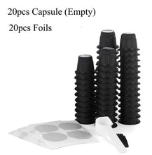 Load image into Gallery viewer, ICafilas Disposible Empty for Nespresso Coffee Capsule  Refillable Filter Tamper Press Tool Plastic Caspsule free
