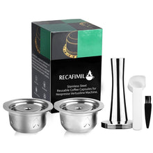Load image into Gallery viewer, ICafilas Stianless Steel Reusable 230/70ML For Nespresso Vertuo Coffee Capsule Filter Espresso Vertuoline
