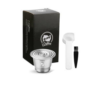 iCafilas Refillable Coffee Capsules Reusable Pods Compatible With Nespresso Inissia capsula nespresso reutilizable