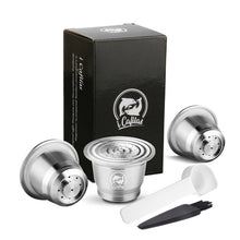 Load image into Gallery viewer, iCafilas Refillable Coffee Capsules Reusable Pods Compatible With Nespresso Inissia capsula nespresso reutilizable
