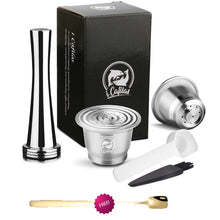 Load image into Gallery viewer, iCafilas Refillable Coffee Capsules Reusable Pods Compatible With Nespresso Inissia capsula nespresso reutilizable
