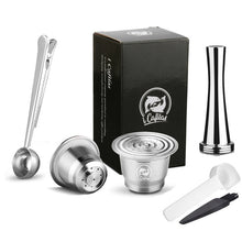 Load image into Gallery viewer, iCafilas Refillable Coffee Capsules Reusable Pods Compatible With Nespresso Inissia capsula nespresso reutilizable
