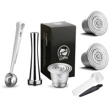 Load image into Gallery viewer, iCafilas Refillable Coffee Capsules Reusable Pods Compatible With Nespresso Inissia capsula nespresso reutilizable
