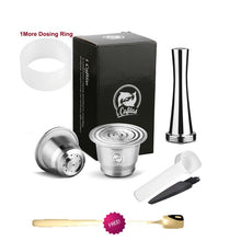 Load image into Gallery viewer, iCafilas Refillable Coffee Capsules Reusable Pods Compatible With Nespresso Inissia capsula nespresso reutilizable

