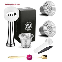 Load image into Gallery viewer, iCafilas Refillable Coffee Capsules Reusable Pods Compatible With Nespresso Inissia capsula nespresso reutilizable
