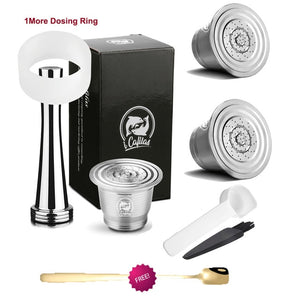 iCafilas Refillable Coffee Capsules Reusable Pods Compatible With Nespresso Inissia capsula nespresso reutilizable