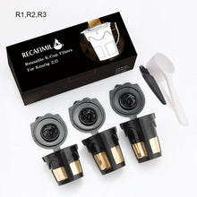 Load image into Gallery viewer, ICafilas 3pcs Upgraded Reusable Coffee K-cup R1,R2,R3 For Keurig 2.0 K Cup Coffee Capsule Filters For K200 K300 K350 K360
