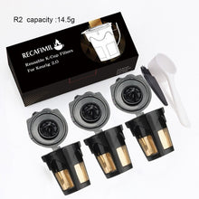 Load image into Gallery viewer, ICafilas 3pcs Upgraded Reusable Coffee K-cup R1,R2,R3 For Keurig 2.0 K Cup Coffee Capsule Filters For K200 K300 K350 K360
