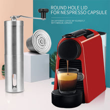 Load image into Gallery viewer, ICafilasRefillable  For Nespresso Stainless Steel Empty Capsule Metal Reusable Coffee Filter Cup Reusable Dripper Coffee Grinder
