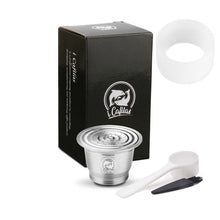 Load image into Gallery viewer, ICafilasRefillable  For Nespresso Stainless Steel Empty Capsule Metal Reusable Coffee Filter Cup Reusable Dripper Coffee Grinder
