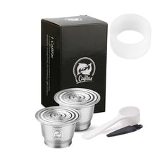 Load image into Gallery viewer, ICafilasRefillable  For Nespresso Stainless Steel Empty Capsule Metal Reusable Coffee Filter Cup Reusable Dripper Coffee Grinder
