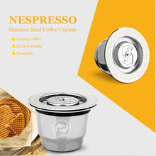 Load image into Gallery viewer, ICafilas For Nespresso Reutilisable Refillable Capsule Crema Espresso Reusable New Refillable For Nespresso Machine
