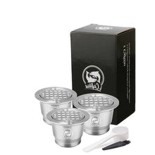 Load image into Gallery viewer, ICafilas Vip Link Stainless Reusable Capsule with Nespresso Press Coffee Stainless Tamper Espresso Coffee Maker Basket
