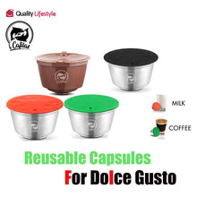 Load image into Gallery viewer, For Dolce Gusto Coffee Capsule Plastic Capsule Refillable Reusable Compatible with Nescafe Dolce Gusto Refill Cup Use 150times
