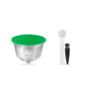 Refillable Coffee Capsules For Dolce Gusto Plastic Stainless Steel Reusable Pod Milk Coffee Crema Making Set