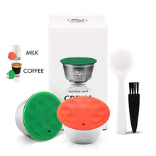 Load image into Gallery viewer, coffee capsule dolce gusto Stainless metal New milk foam capsule reusable milk frother espresso cafe filter machine Accessories
