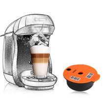 Load image into Gallery viewer, Refillable Coffee Capsule For B-osch Tassim-o Machine Rich Crema Maker
