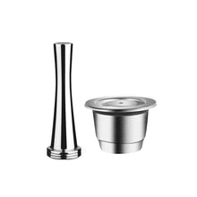 Load image into Gallery viewer, ICafilasReusable Coffee Capsule For Nespresso Machine Refilable Filter For Cafeteira Nespresso inissia Stainless Steel
