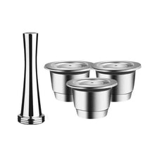 Load image into Gallery viewer, ICafilasReusable Coffee Capsule For Nespresso Machine Refilable Filter For Cafeteira Nespresso inissia Stainless Steel
