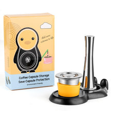 Load image into Gallery viewer, ICafilasReusable Coffee Capsule For Nespresso Machine Refilable Filter For Cafeteira Nespresso inissia Stainless Steel
