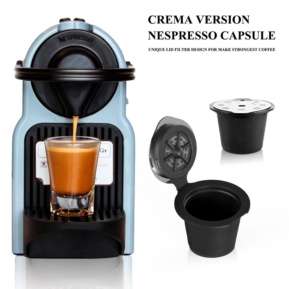 Coffee Capsule For Nespresso Inissia Krups YY1531FD Stainless Steel Coffee  Filter Reusable Coffee Crema Maker