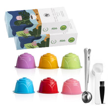 Load image into Gallery viewer, Reusable Coffee Capsule Nescafe Dolce Gusto Plastic Filter Pod for Dolci Gusto Mini Coffee Maker Machine Cup Kitchen Maker Spoon
