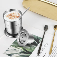 Load image into Gallery viewer, Espresso Capsulas De Cafe Recargables Stainless Steel Cream Version Capsule For Nespresso Refillable Capsule Reusable Pods
