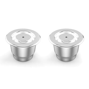 Espresso Capsulas De Cafe Recargables Stainless Steel Cream Version Capsule For Nespresso Refillable Capsule Reusable Pods