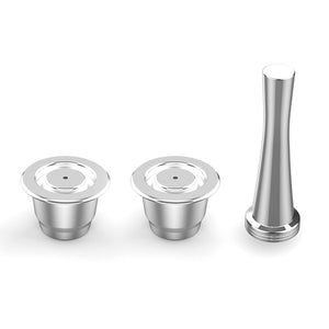 Espresso Capsulas De Cafe Recargables Stainless Steel Cream Version Capsule For Nespresso Refillable Capsule Reusable Pods