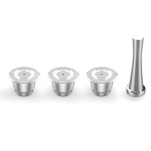 Load image into Gallery viewer, Espresso Capsulas De Cafe Recargables Stainless Steel Cream Version Capsule For Nespresso Refillable Capsule Reusable Pods
