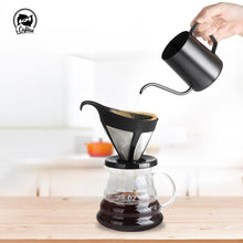 Load image into Gallery viewer, Coffee Filter Baskets Reusable Refillable Dripper Cup Style Brewer Tool Handmade Coffee &amp; Tea Maker
