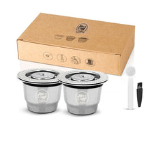 Load image into Gallery viewer, ICafilasCapsule For Nespresso Reutilisable 2 In 1 Usage Refillable Capsule Crema Espresso Reusable Refillable Coffee Filter
