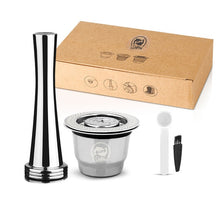 Load image into Gallery viewer, ICafilasCapsule For Nespresso Reutilisable 2 In 1 Usage Refillable Capsule Crema Espresso Reusable Refillable Coffee Filter
