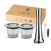 Load image into Gallery viewer, ICafilasCapsule For Nespresso Reutilisable 2 In 1 Usage Refillable Capsule Crema Espresso Reusable Refillable Coffee Filter
